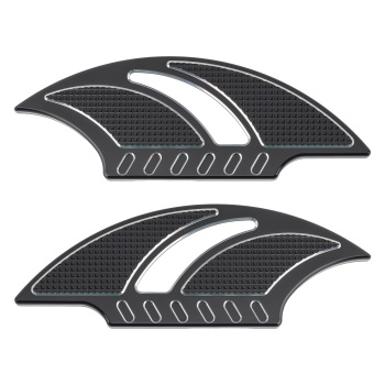 Motorcycle Floorboards Rear Passenger Foot Pegs Pedals + Brackets Mounting Kit