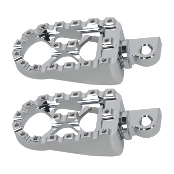 Wide Foot Pegs MX Style CNC Aluminum compatible for Harley Dyna compatible for Sportster Touring Road King