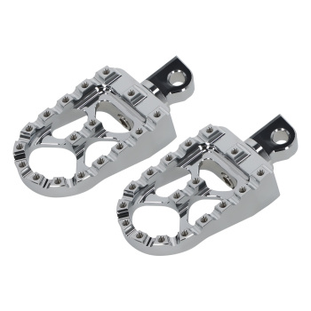 Wide Foot Pegs MX Style CNC Aluminum compatible for Harley Dyna compatible for Sportster Touring Road King