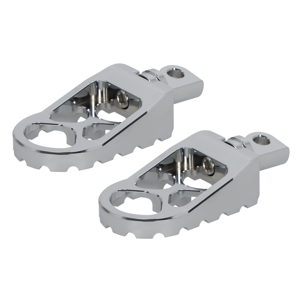 Wide Foot Pegs MX Style CNC Aluminum compatible for Harley Dyna compatible for Sportster Touring Road King
