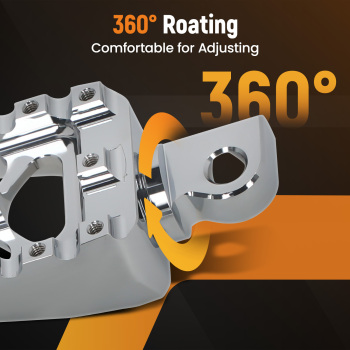 Wide Foot Pegs MX Style CNC Aluminum compatible for Harley Dyna compatible for Sportster Touring Road King