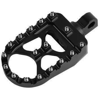 Black CNC Wide Fat MX Style Foot Pegs Footrests Footpegs Foot Rests compatible for Harley