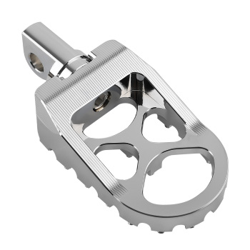 Chrome Wide Fat Foot Pegs MX Footpeg compatible for Harley Dyna compatible for Sportster Fatboy