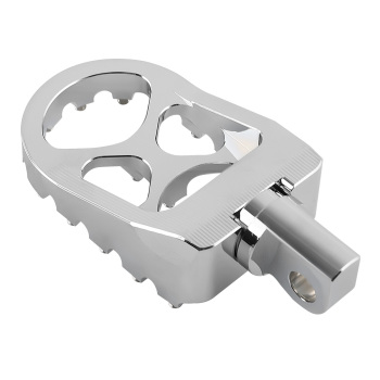 Chrome Wide Fat Foot Pegs MX Footpeg compatible for Harley Dyna compatible for Sportster Fatboy