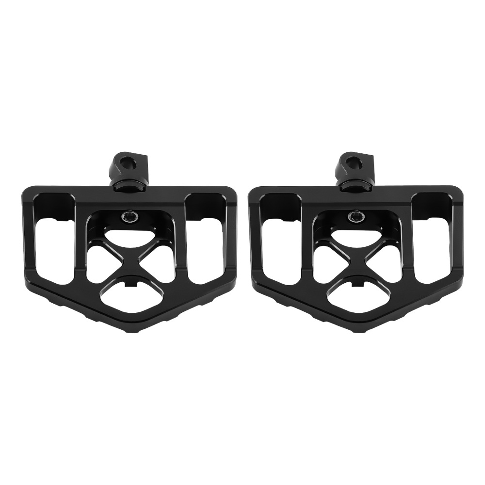 Black MX Style Wide Fat Foot Pegs Floorboard compatible for Harley Dyna Touring compatible for Sportster