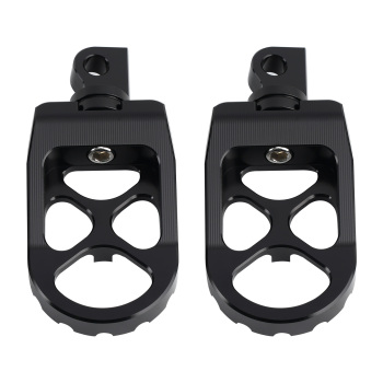 CNC Wide Foot Pegs 360° Roating MX Chopper Bobber Style compatible for harley Dyna