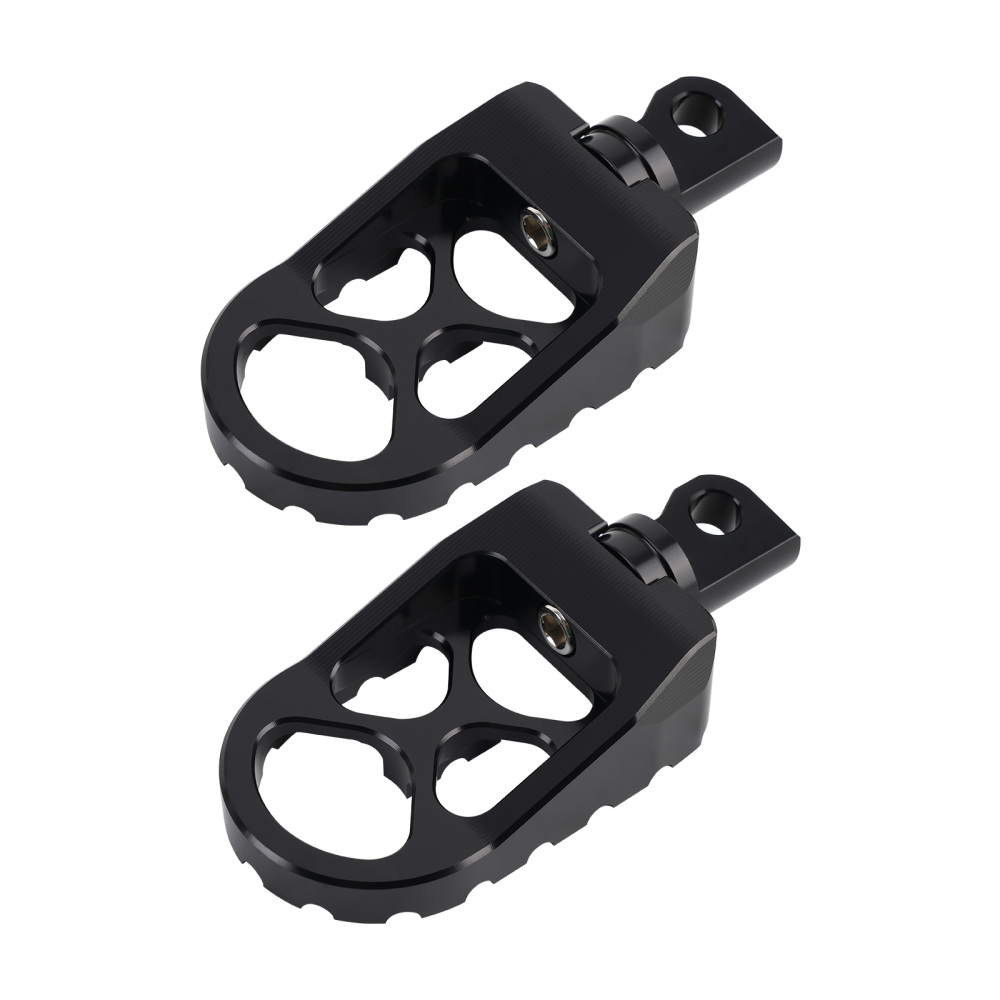 CNC Wide Foot Pegs 360° Roating MX Chopper Bobber Style compatible for harley Dyna