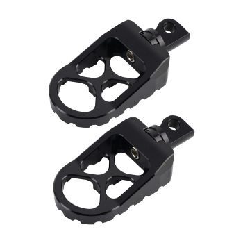 CNC Wide Foot Pegs 360° Roating MX Chopper Bobber Style compatible for harley Dyna