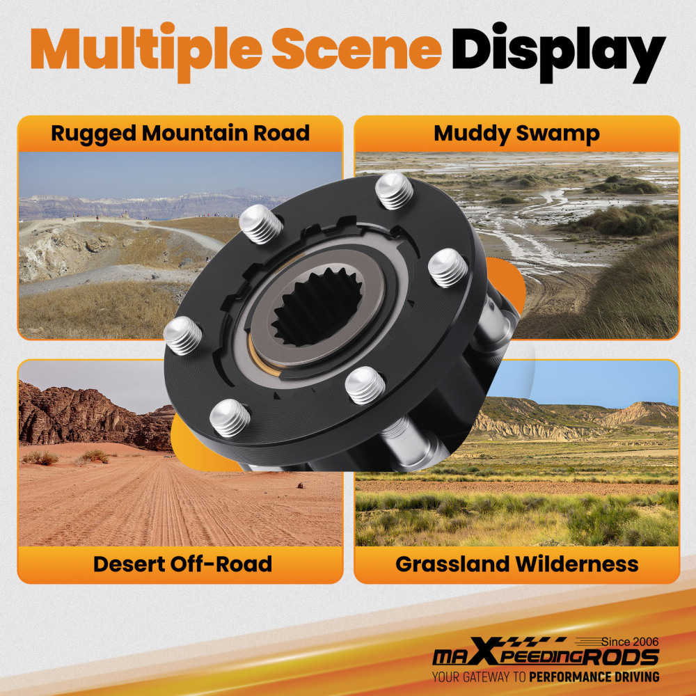 2x FREE WHEELING HUBS compatible for HOLDEN RODEO JACKAROO compatible for COLORADO ISUZU D-MAX 17 spline