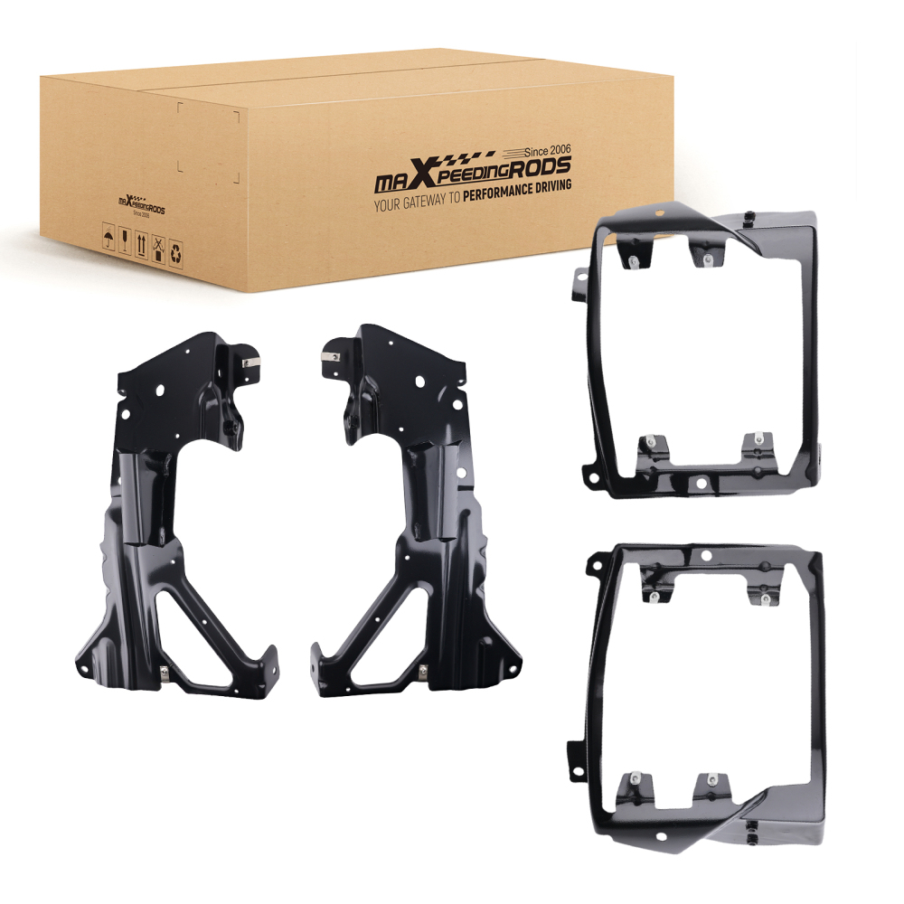 Front Bumper Inner Side Bracket+Bumper Bracket Set For 2016-2018 compatible for Silverado 1500