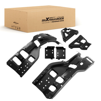 6PC Bumper Bracket Kit compatible for Chevy Silverado 2500 HD 3500 HD 2011-2014 Steel