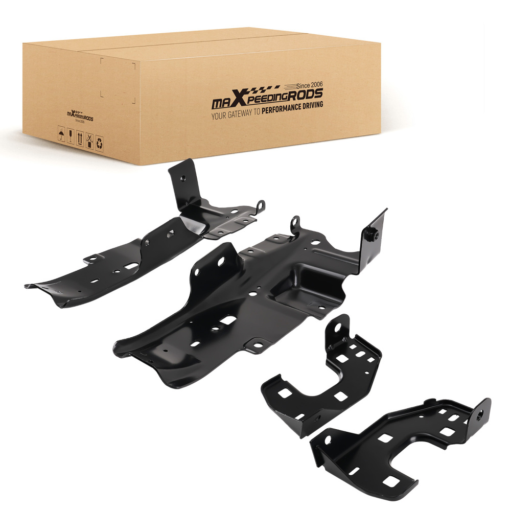 Bumper Bracket Front compatible for Chevrolet Silverado 1500 2019-2021 GM1063125 Black