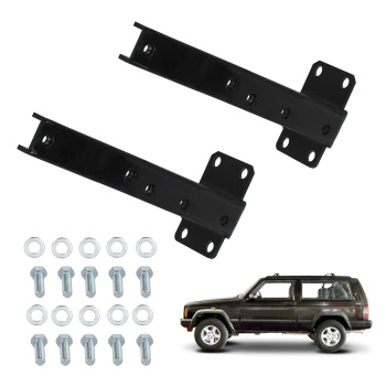Heavy Duty Rear Bumper Brackets Support Set compatible for Jeep Cherokee XJ 1986-2001