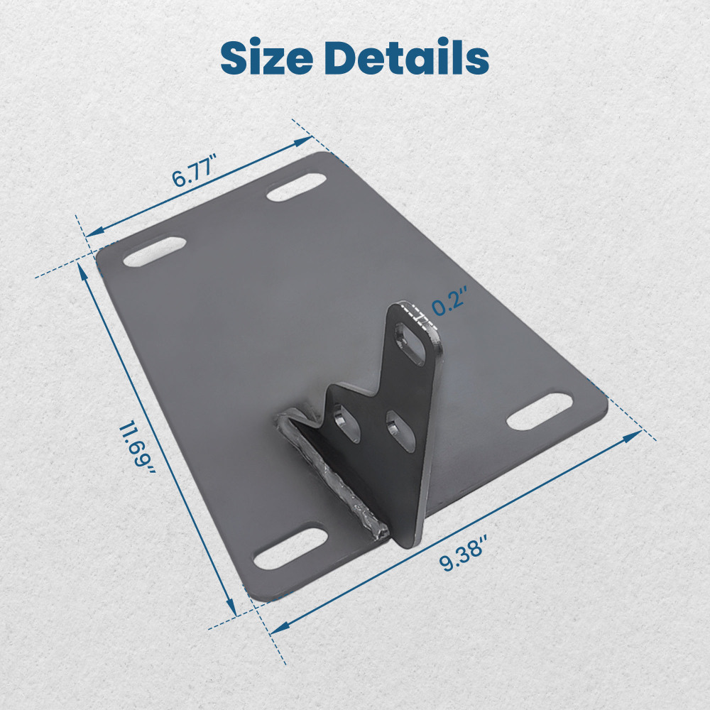 Compatible for Dodge RAM 2nd/ 4th Gen 1500/2500/3500 Front Bumper Conversion Brackets