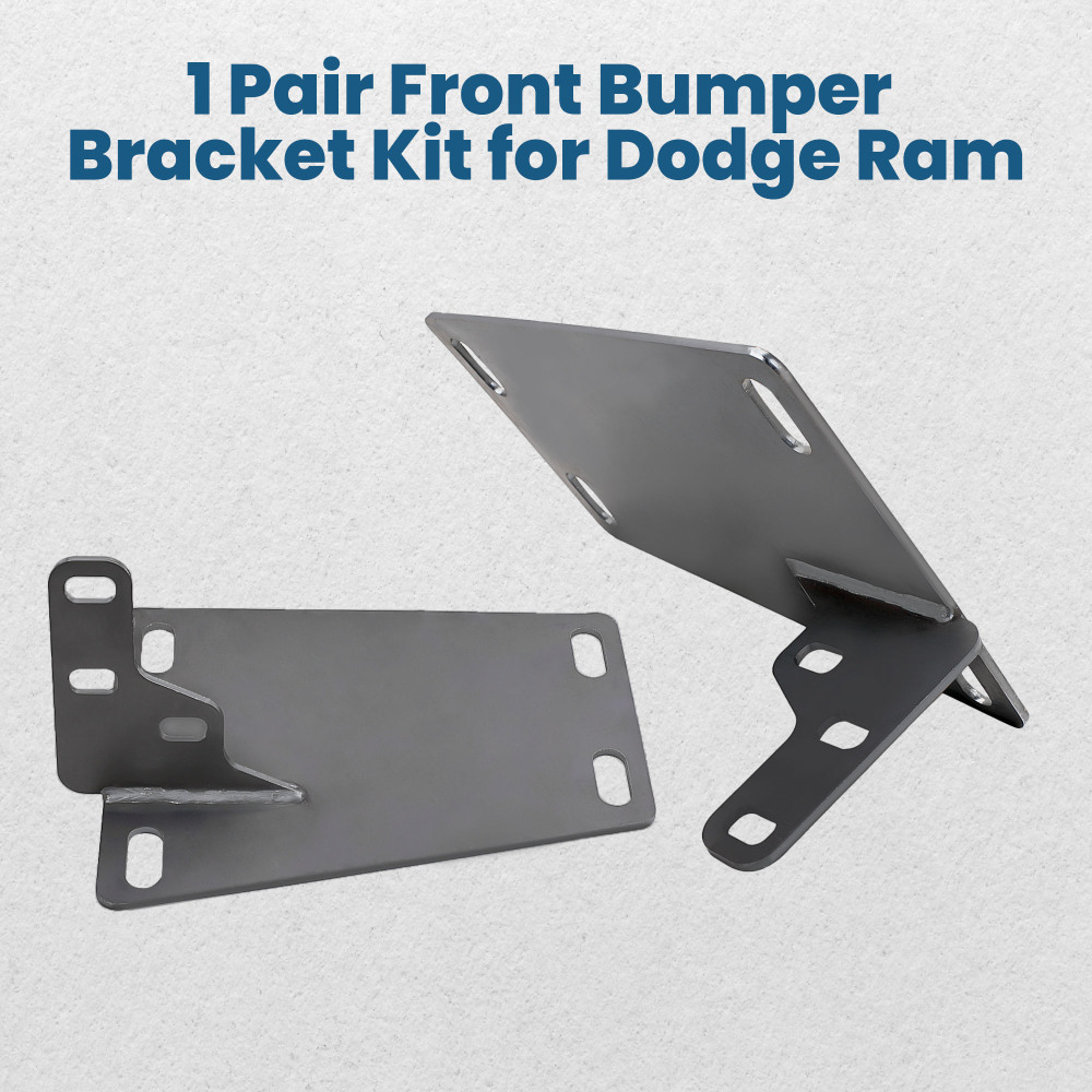 Compatible for Dodge RAM 2nd/ 4th Gen 1500/2500/3500 Front Bumper Conversion Brackets