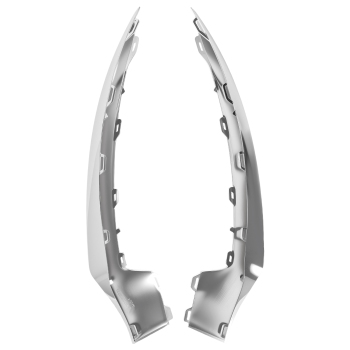 2Pcs Chrome Front Bumper Molding compatible for Mercedes E-Class AMG Styling 2014-2017