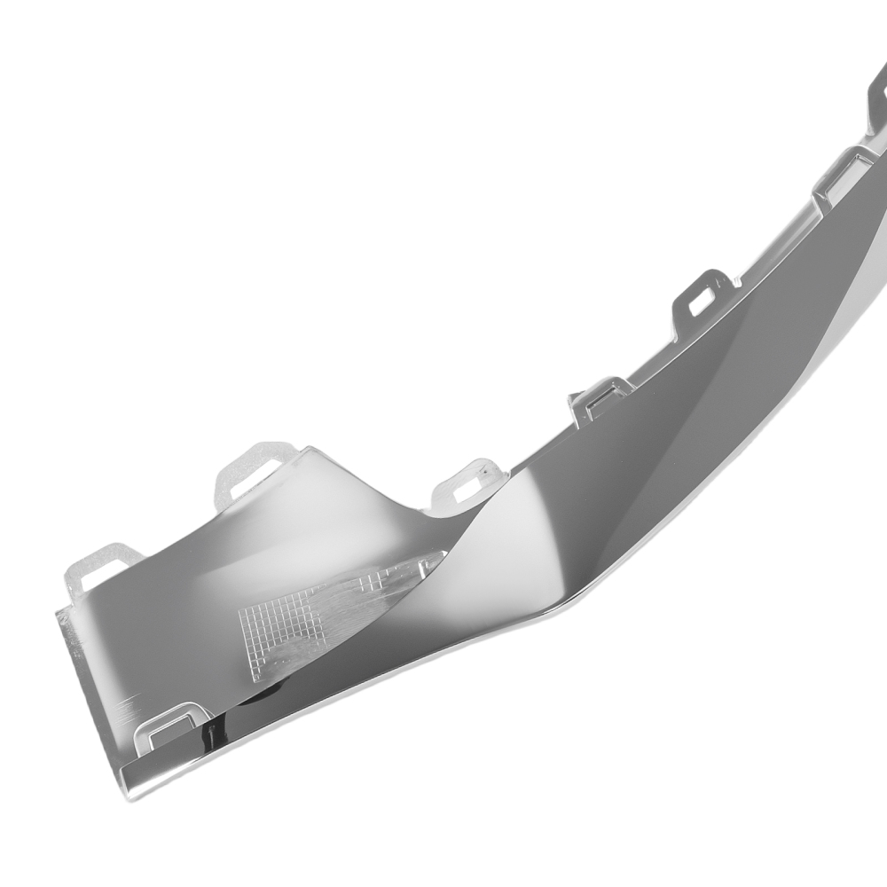 2Pcs Chrome Front Bumper Molding compatible for Mercedes E-Class AMG Styling 2014-2017