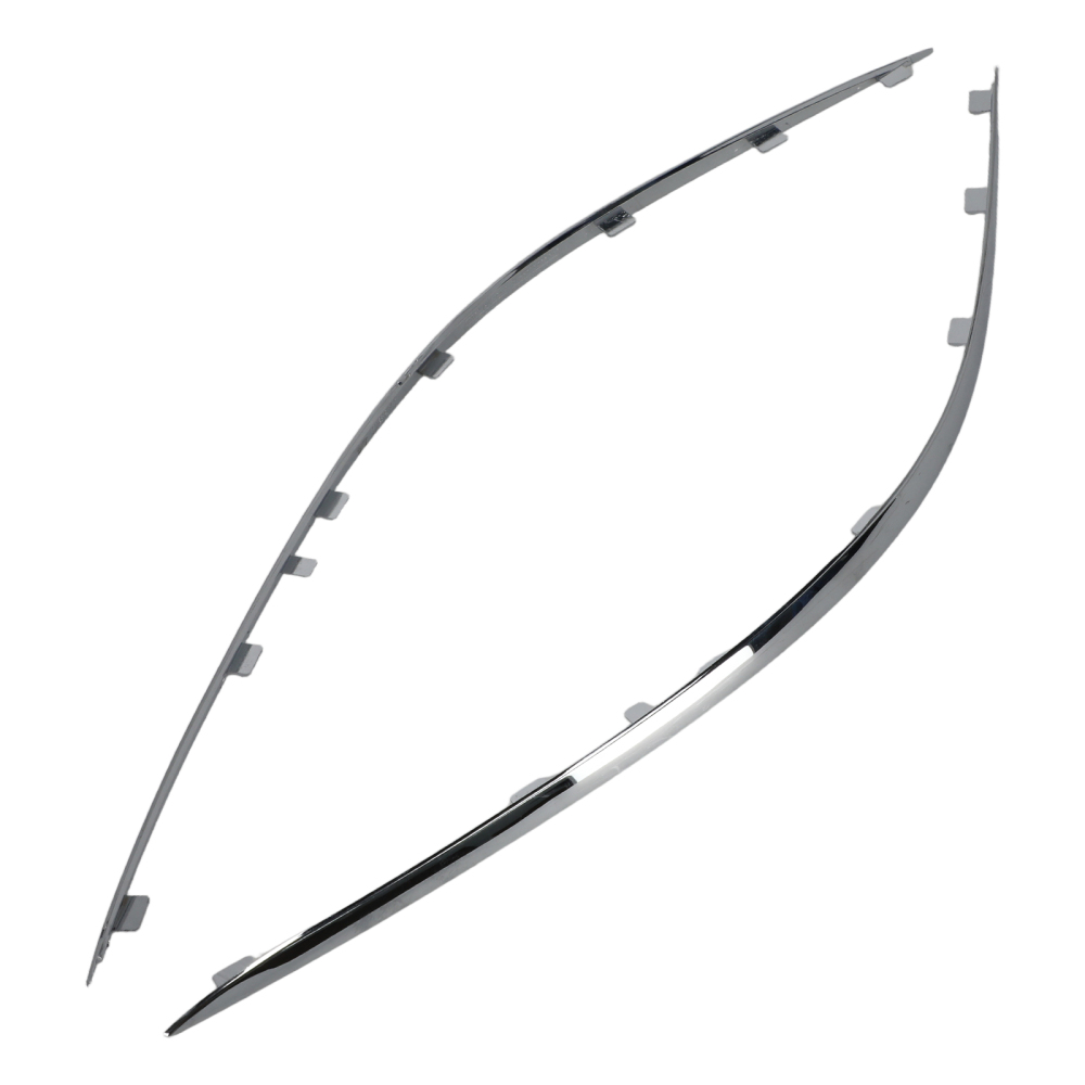 Chrome Front Bumper Cover compatible for Mercedes-Benz E-Class W211 2007-2009 2Pcs