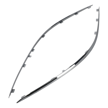 Chrome Front Bumper Cover compatible for Mercedes-Benz E-Class W211 2007-2009 2Pcs