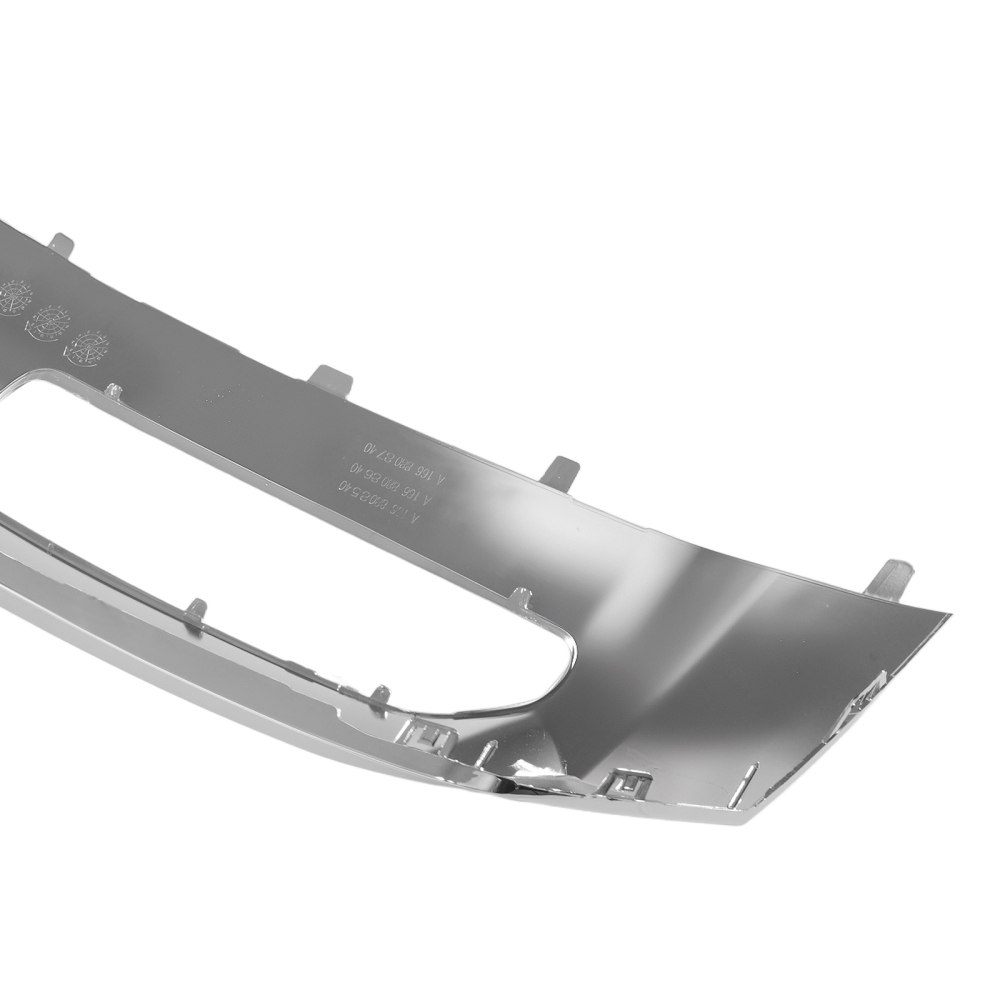 Bumper Molding Chrome Front compatible for Mercedes-Benz ML250 ML350 2012-2015 ABS
