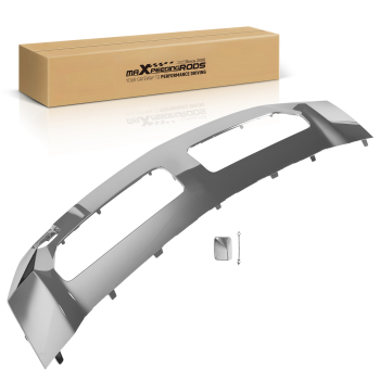 Bumper Molding Chrome Front compatible for Mercedes-Benz ML250 ML350 2012-2015 ABS