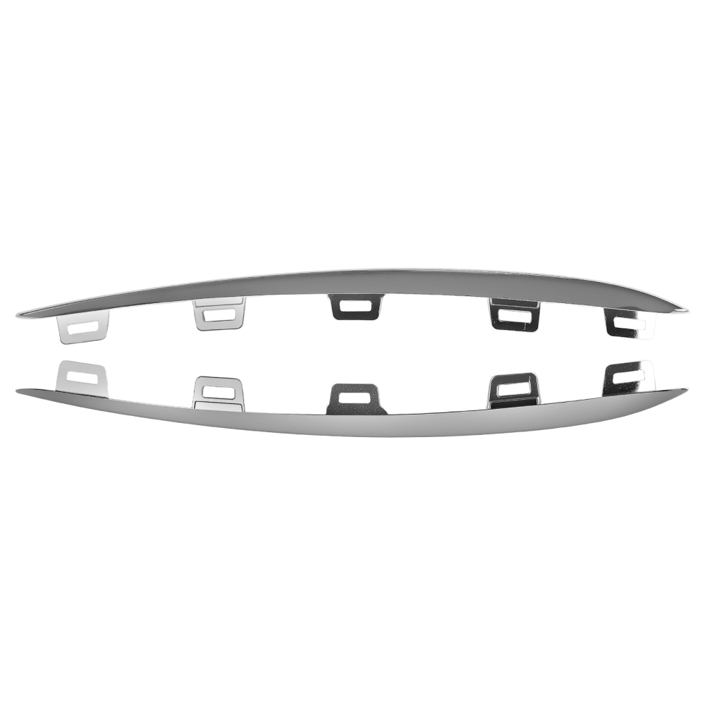 Chrome Bumper Cover Front compatible for Mercedes-Benz GLE53 GLE580 2020-2025 ABS 2Pcs