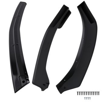 3PC Front Addition Kit compatible for Mercedes CLA W118 C118 X118 2019 Gloss Black Bumper