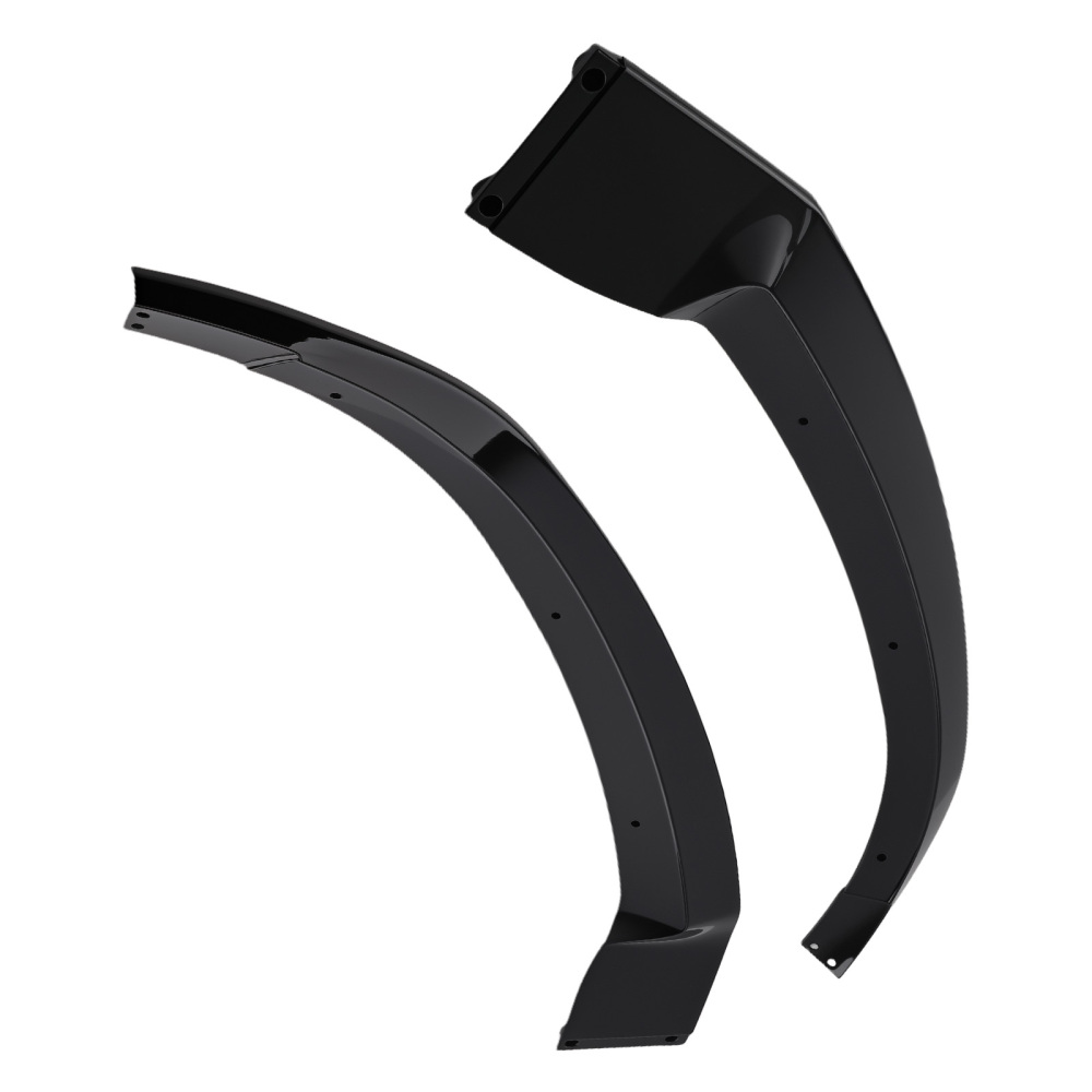 5 Piece Front Lip Kit compatible for Mercedes-Benz W205 C63 AMG 2015-2022 Gloss Black