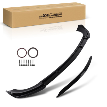 Front Bumper Extension compatible for Mercedes E Class W213 AMG Sport Line 2016-2019 Black