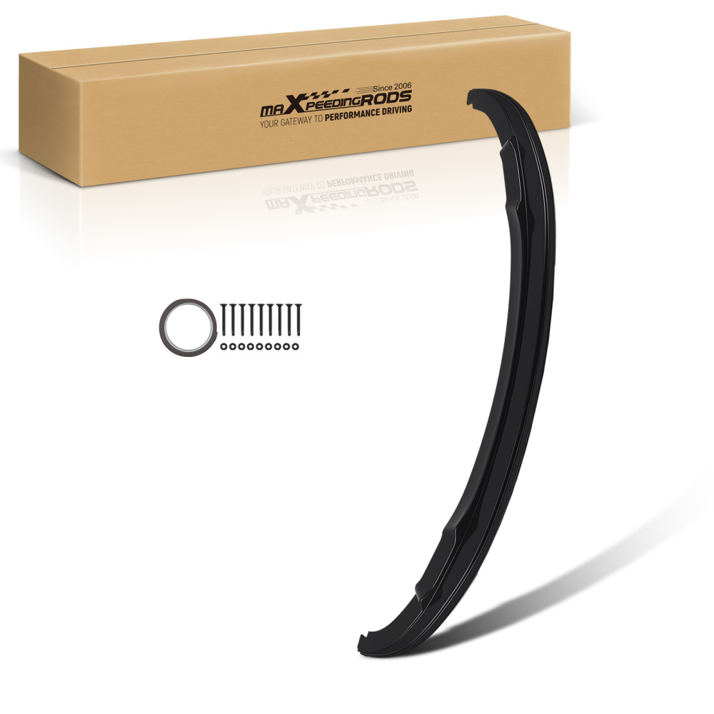 Front Bumper Add On compatible for BMW E92 E93 3 Series M Sport 2006-2010 Black ABS Lip