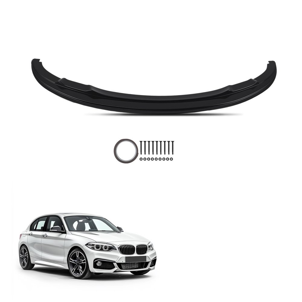 Front Bumper Add On compatible for BMW E92 E93 3 Series M Sport 2006-2010 Black ABS Lip
