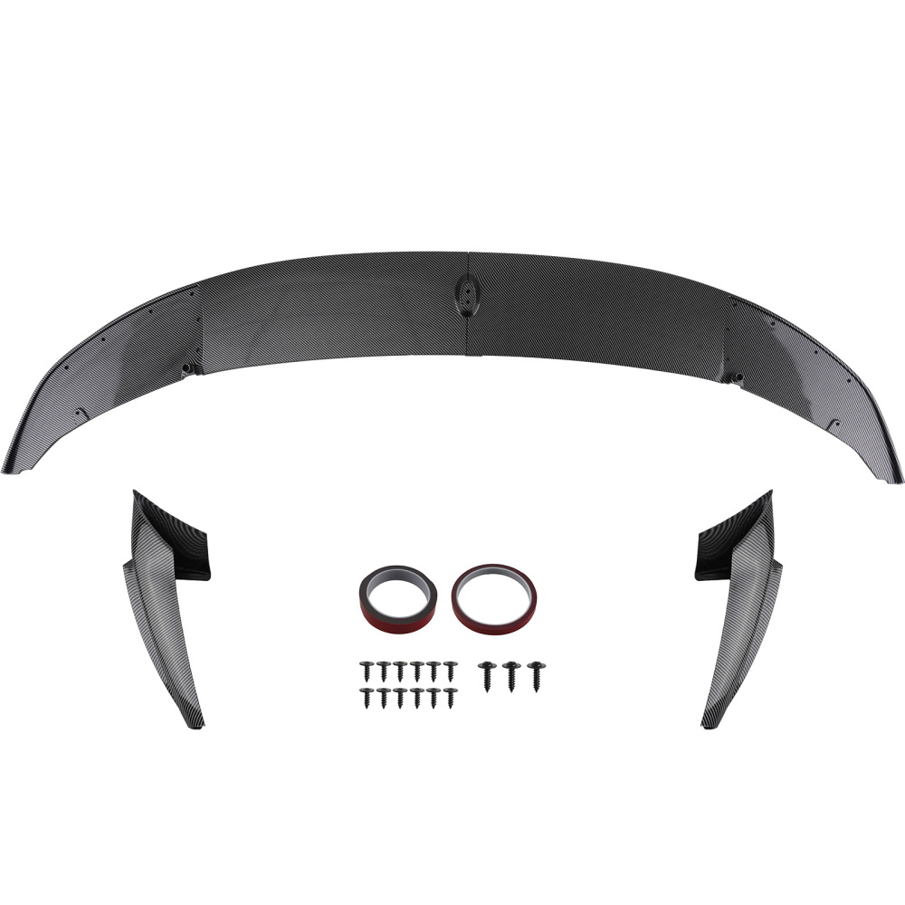 Front Bumper Lip Splitter Carbon Fiber Style compatible for BMW F10 5 Series M Sport 11-16