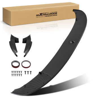Front Bumper Lip Splitter Carbon Fiber Style compatible for BMW F10 5 Series M Sport 11-16