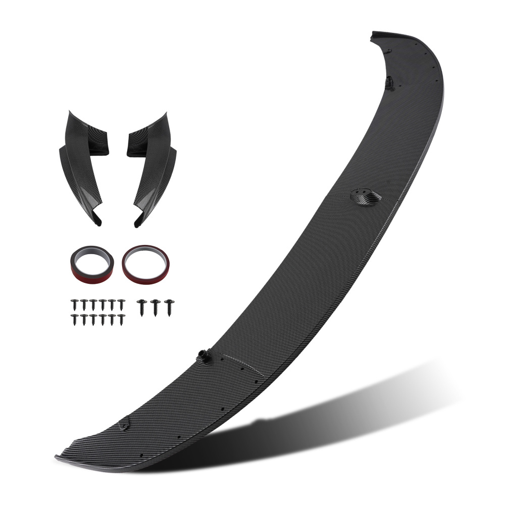 Front Bumper Lip Splitter Carbon Fiber Style compatible for BMW F10 5 Series M Sport 11-16
