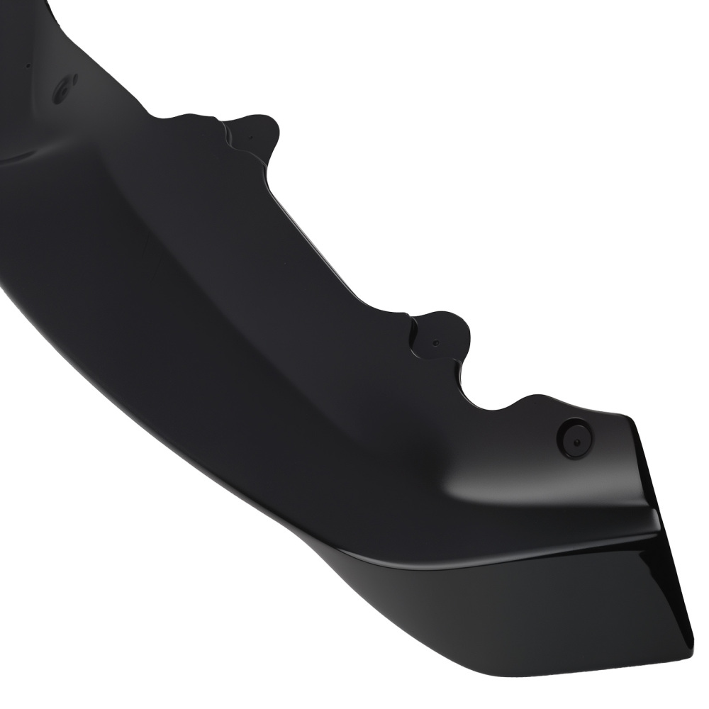 Front Bumper Splitter Lip Spoiler Kit Gloss Blk compatible for BMW X5 F15 M Sport 2013-2018