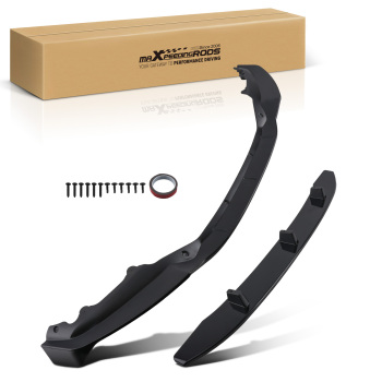 Front Bumper Splitter Lip Spoiler Kit Gloss Blk compatible for BMW X5 F15 M Sport 2013-2018