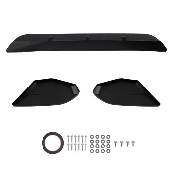 3PCS compatible for BMW X3M X4M F97 F98 Black Front Bumper Lip Splitter Spoiler Body Kit