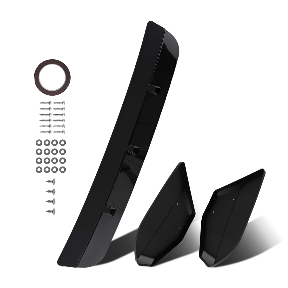 3PCS compatible for BMW X3M X4M F97 F98 Black Front Bumper Lip Splitter Spoiler Body Kit