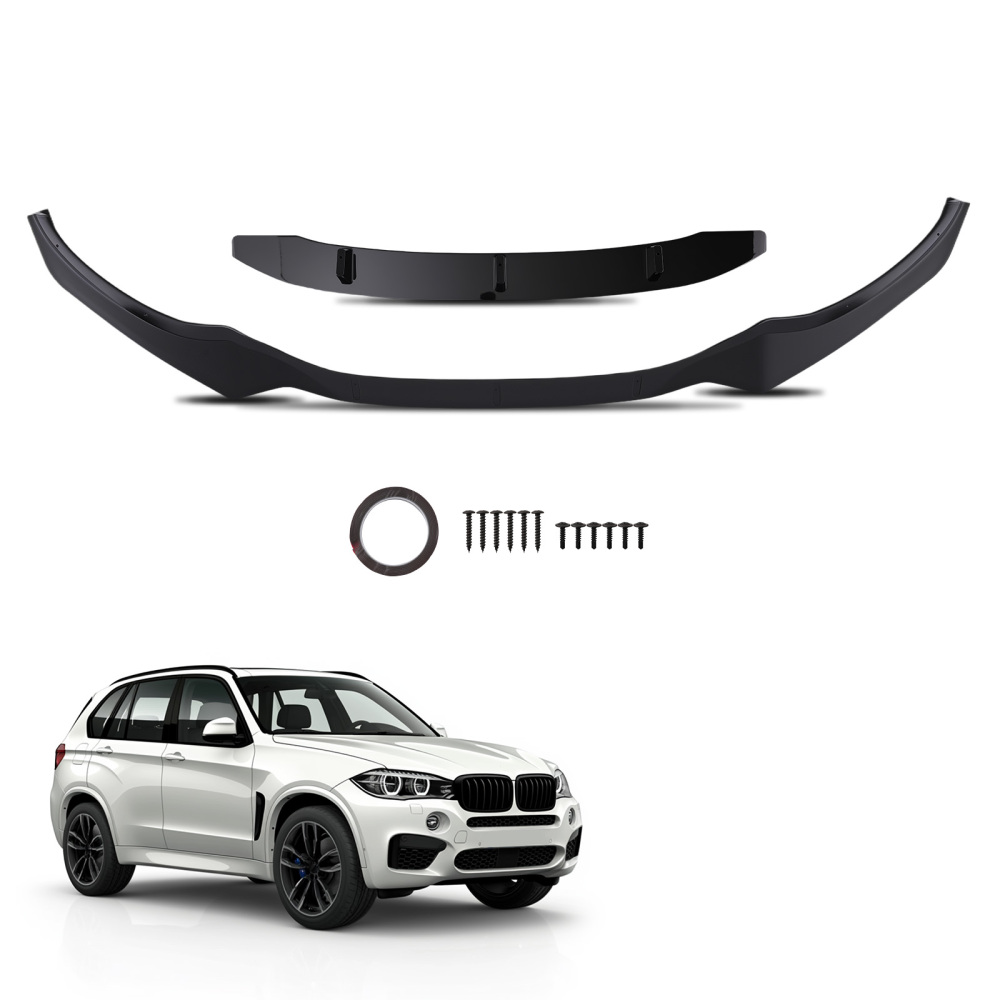 Front Bumper Add On Lip compatible for BMW X3 G01 X4 G02 M Sport 2017-2021 Black