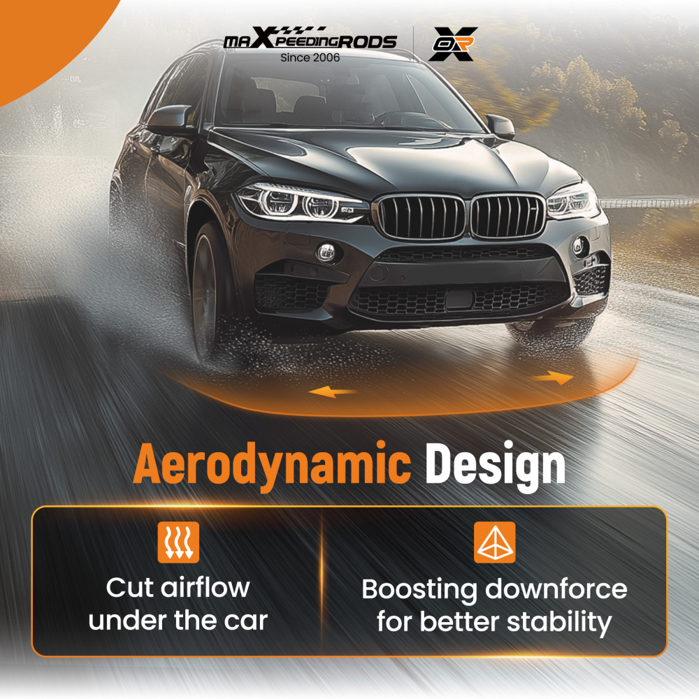 Front Bumper Add On Lip compatible for BMW X3 G01 X4 G02 M Sport 2017-2021 Black