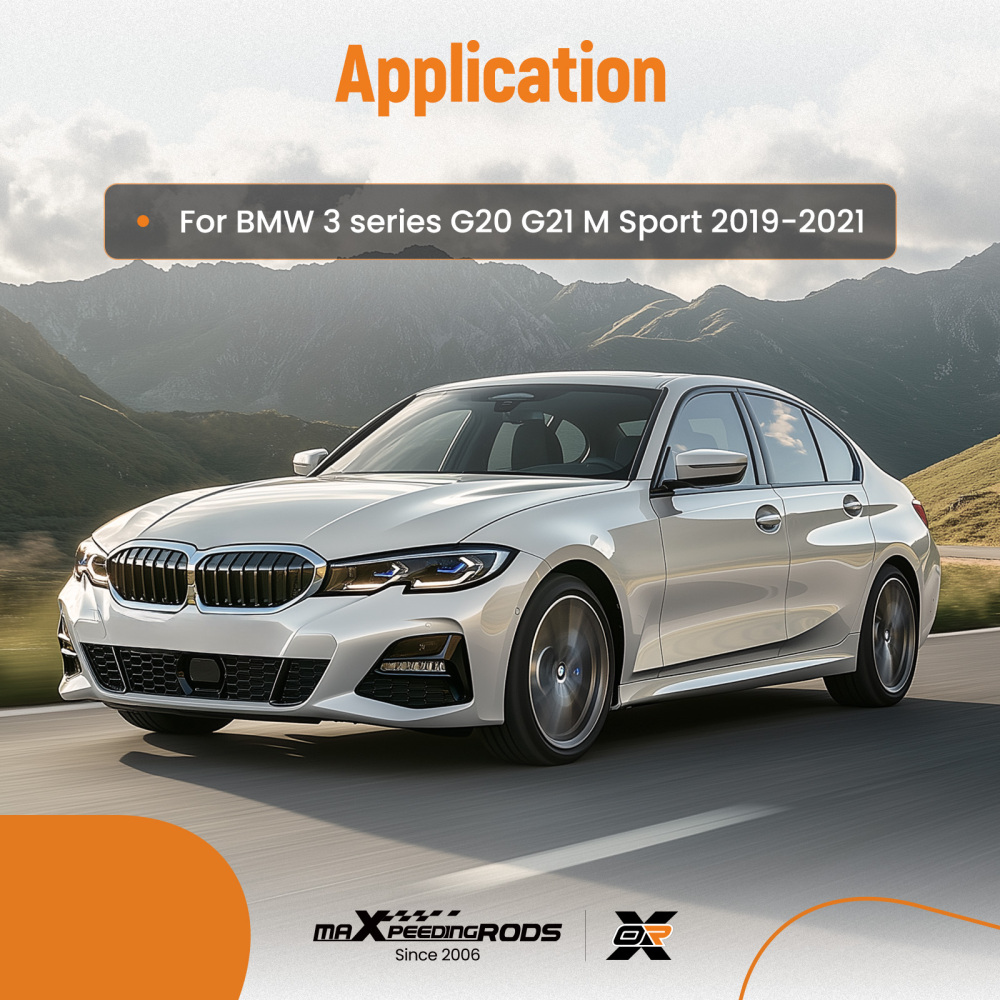 Front Bumper Lip compatible for BMW 3 Series G20 330i M340i M Sport 2019-2021 Body Kit