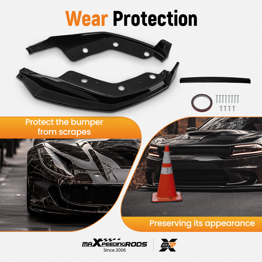 Front Bumper Lip compatible for BMW 3 Series G20 330i M340i M Sport 2019-2021 Body Kit