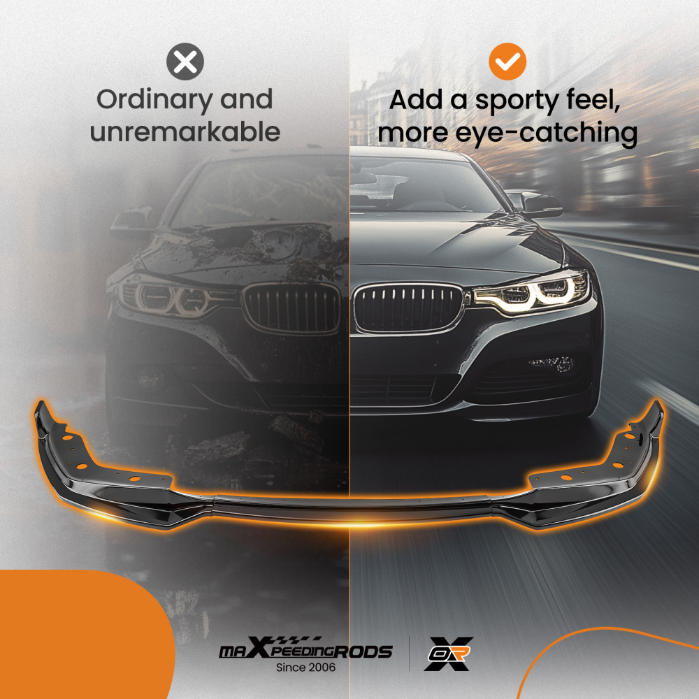 Front Bumper Lip compatible for BMW 3 Series G20 330i M340i M Sport 2019-2021 Body Kit