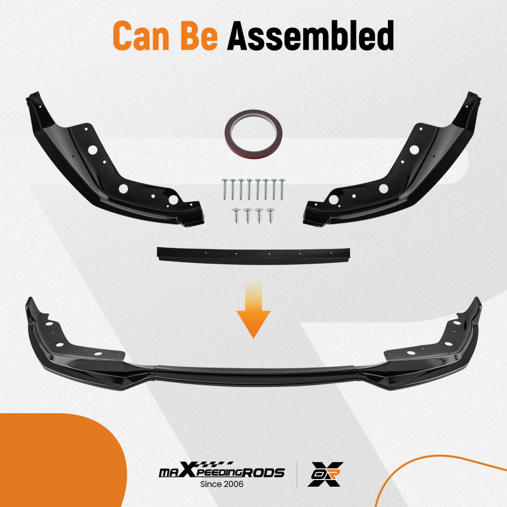 Front Bumper Lip compatible for BMW 3 Series G20 330i M340i M Sport 2019-2021 Body Kit