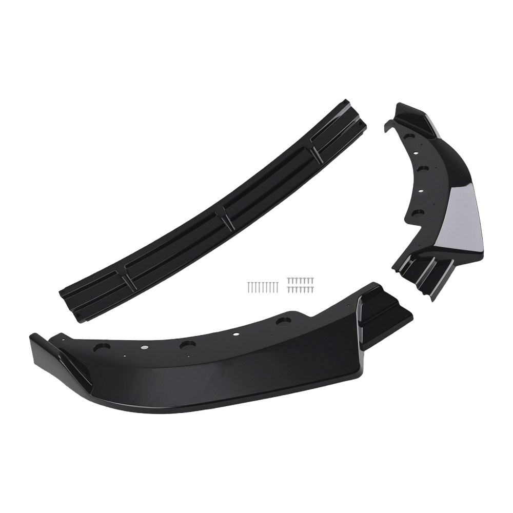 Front Bumper Add On compatible for BMW G20 3 Series Base 2019-2022 IKON Style Black