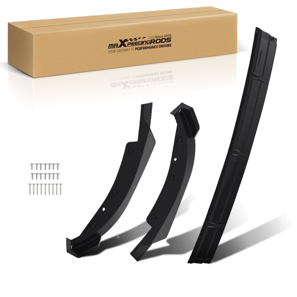 Front Bumper Add On compatible for BMW G20 3 Series Base 2019-2022 IKON Style Black