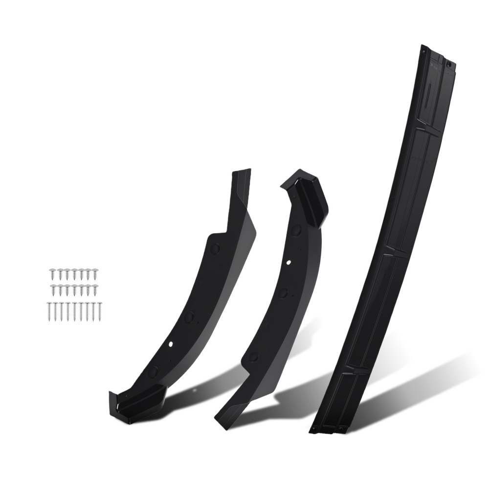 Front Bumper Add On compatible for BMW G20 3 Series Base 2019-2022 IKON Style Black