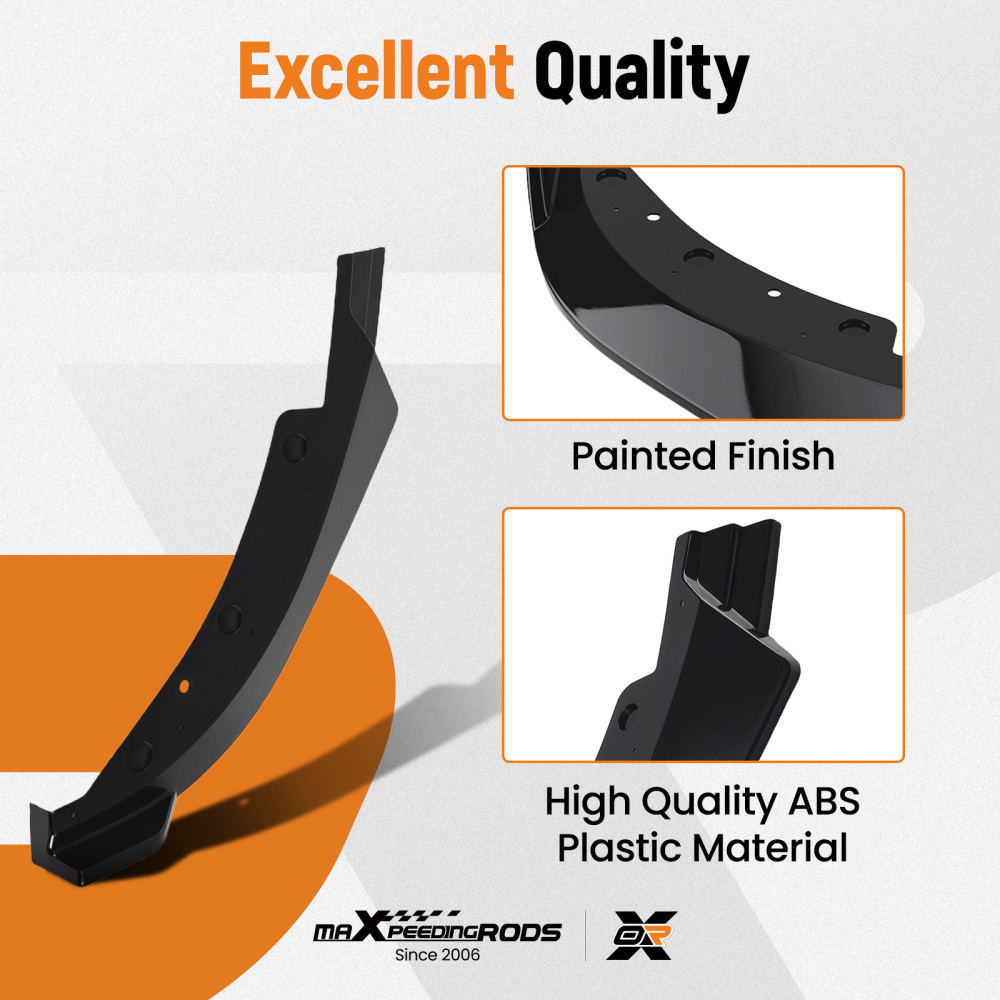 Front Bumper Add On compatible for BMW G20 3 Series Base 2019-2022 IKON Style Black