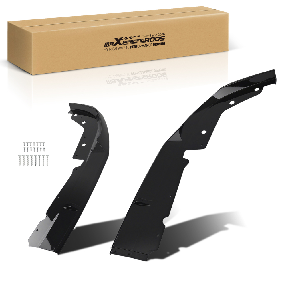 Bumper Add-on Lip compatible for BMW G20 3 Series M Sport 2022-2024 Gloss Black Front