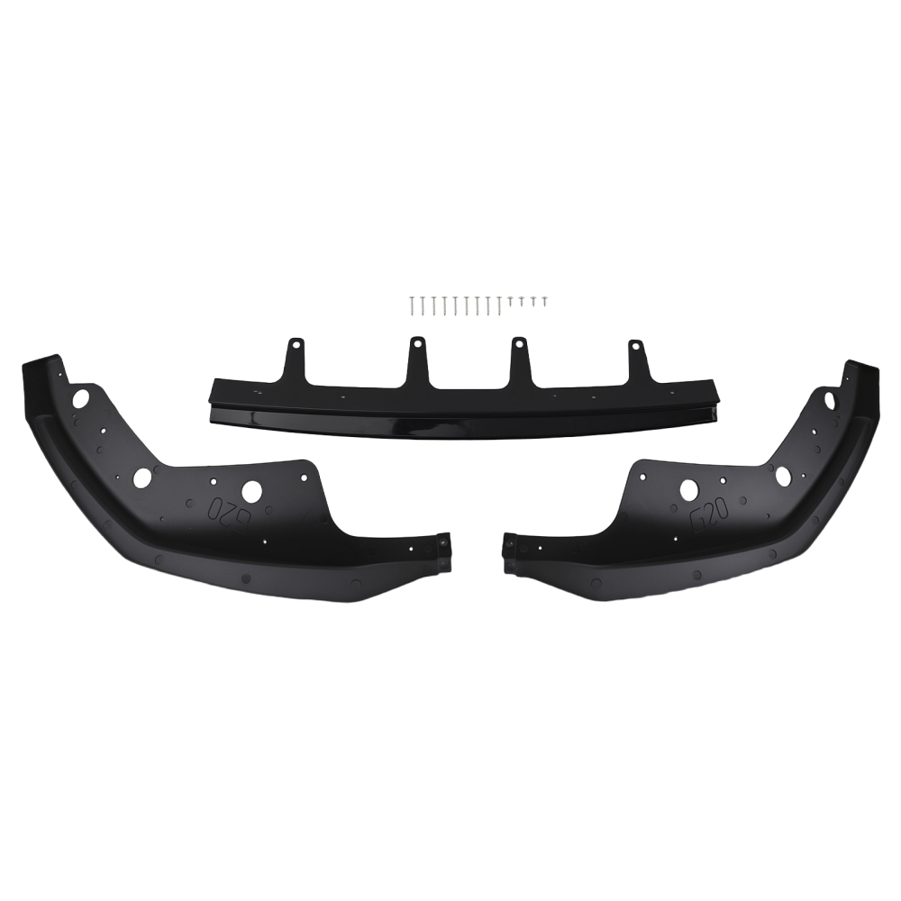 Bumper Lip Spoiler Kit compatible for BMW 3 Series G20 330i 2019-2022 Gloss Black 3 Pieces
